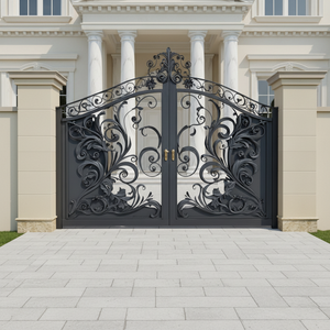 XIYATECH haute qualité personnalisé Villa jardin cour entrée Double balançoire métal fer portes principale en fer forgé porte - Product Image 1