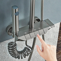 Mitigeur de douche thermostatique au design moderne, système de pluie douce avec noyau de valve en céramique, fabriqué en laiton pour villas et appartements