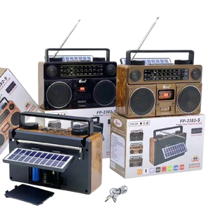 Radiocasete Portátil AM/FM, Grabadora de Casete Vintage, Boombox de <span class=keywords><strong>los</strong></span> <span class=keywords><strong>80</strong></span>, Grabadora de Casete Solar con Altavoz - Product Image 4