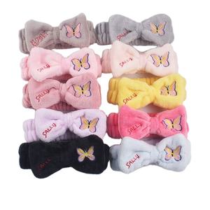 Bandeau Spa élastique Boho avec nœud papillon pour femme Style bohème <span class=keywords><strong>chic</strong></span> confortable et élégant - Product Image 1