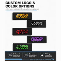 Usine Nouveau Design 3D Silicone Personnalisé Marque Nom Logo 3d Étiquette En Pvc Souple Patch En Caoutchouc Glow In The Dark Patch En Caoutchouc PVC Souple