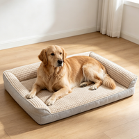 Coussin orthopédique pour chien, rectangle, en mousse confortable, écologique, avec housse lavable