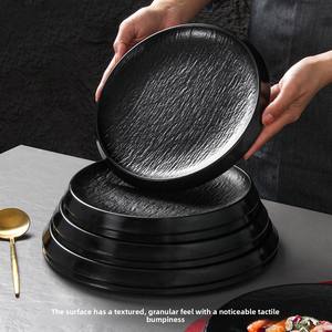 Plato de Servir de Melamina Ecológico, Duradero, No Tóxico, Estilo Minimalista para Restaurante, Comercial, para Barbacoa, <span class=keywords><strong>con</strong></span> Diseño de Piedra - Product Image 3
