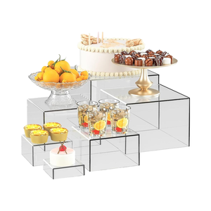 Rõ ràng Acrylic Hộp 8 \ "7 \" 6 \ "hiển thị tự chọn risers thực phẩm lưu trữ & container cho bên bảng bao gồm các kích cỡ khác nhau - Product Image 1