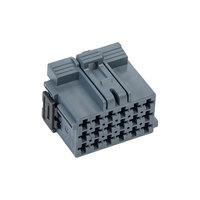 Boîtier de connecteur gris à trois rangées 18 broches compatible avec la pièce 1 967624-1, fiche de faisceau de câbles sécurisée pour usage automobile et industriel