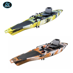 Kayak de pêche monoplace mains libres de 4,2 m avec porte-cannes à pied et système de gouvernail - Product Image 4