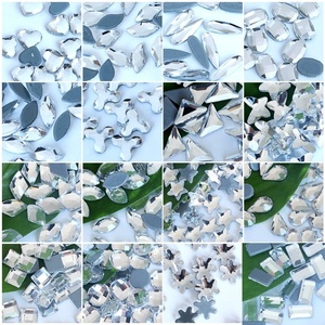 Oleeya Plus de 37 formes de strass en cristal, vente en gros, strass thermocollants en vrac, strass en verre scintillants, motif de transfert thermocollant pour ongles - Product Image 3