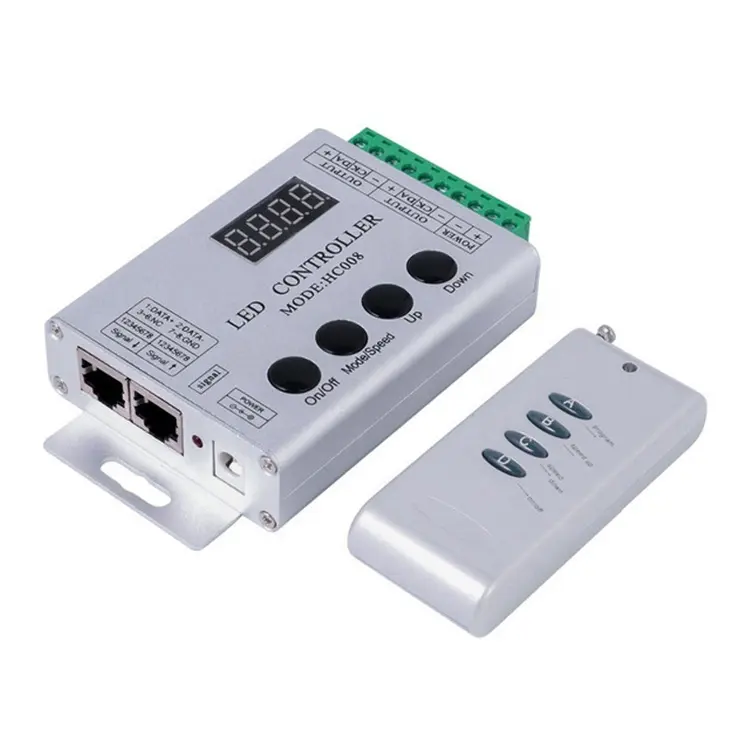 Hc008 Controle 2048 Punten Rgb Rgbw Sk6812 Sm16704 Ws2812 Ws2811 8206 8208 Adresseerbare Pixel Led Controller