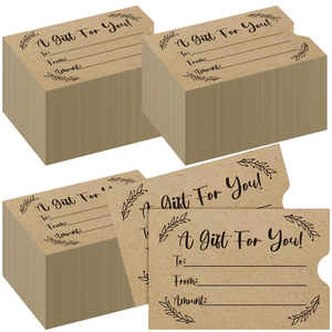Funda de Papel Recubierto Impresa Personalizada para Tarjetas de Arte, Porta Tarjetas de Papel Kraft, Sobre para Tarjetas de Acceso - Product Image 1