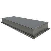 Lampes encastrées au sol en acier inoxydable DMX, lampes encastrées rectangulaires en briques pour l'extérieur, lampes encastrées au sol en verre LED pour pavés