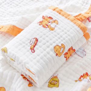 Couverture d'emmaillotage en coton biologique pour bébé, couvertures en mousseline, OEM ODM, serviette pour bébé, dinosaure - Product Image 5