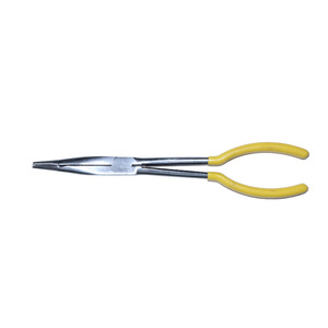 Extended Needle Nose Pliers 10 In Jaw Length Smooth Tip Pointed Beak Chrome Vanadium Steel Industrial Grade - Product Image 2