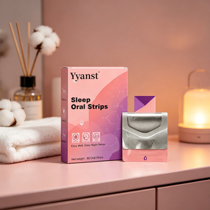 Natural Calming Sleep Oral Strips 30pcs Easy Melt Instant Dissolve Thin <b>Film</b> Support All Night Relax Wholesale OEM For Adults - Product Image 5