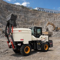 Camion malaxeur à béton autochargeur 8 mètres cubes, mini mobile avec moteur diesel, qualité professionnelle pour la construction de ponts, vente chaude
