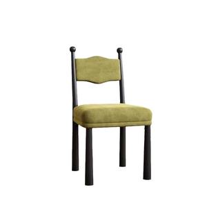 Chaise de salle à manger en bois massif de style rétro français, rembourrée, design du milieu du siècle, luxe léger, pour salle à manger, usage adulte - Product Image 5