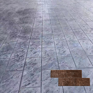 Adoquín de Hormigón Estampado con Textura de Pizarra Rústica en Gris Terracota, <span class=keywords><strong>Baldosas</strong></span> de Cemento Entrelazadas Duraderas para Plazas y Aceras - Product Image 6