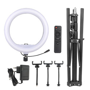 Anneau lumineux pour <span class=keywords><strong>selfie</strong></span> de haute qualité à <span class=keywords><strong>prix</strong></span> avantageux, 10 pouces, anneau lumineux LED avec trépied de 1,7 m - Product Image 2