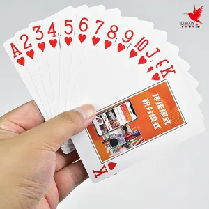 Professional Custom Logo Game Playing Cards Advertising Poker With Custom Printing Paper Material Packaged In A Paper Box