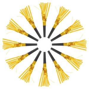 Vente en gros 12 pièces/ensemble or argent éruptions bruiteurs sifflets fournitures de fête <span class=keywords><strong>pour</strong></span> anniversaire remise des diplômes Ramadan Thanksgiving - Product Image 1