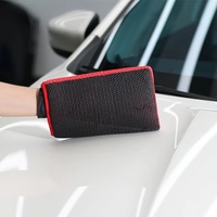 Nouvelle conception de gant en argile rouge 3.0, gant en argile magique anti-rayures pour le detailing automobile, outil de décontamination de la peinture personnalisée