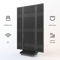 Pantalla LED Plegable para Interiores, Máquina de Publicidad con Pantalla LED, Paneles LED para Pared, Señalización Digital para Tiendas de Belleza