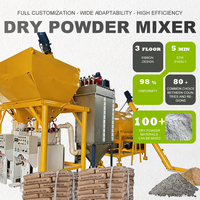 Équipement complet pour usine de mortier sec en poudre, mélangeur à ruban, silo de stockage, système d'ensachage, service OEM, équipement de mélange 200L-5000L