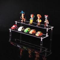 Présentoir Anime Personnalisé en Acrylique Transparent à 3 Niveaux, Support Portable Démontable en Plexiglas pour Figurines et Jouets