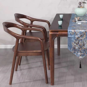 Silla nórdica ligera de lujo para Hotel o cafetería, tapizada de cuero - Product Image 6