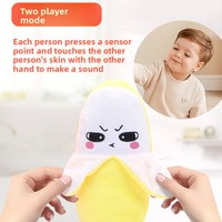 Wholesale Banana Fruit-Sensing Beat Piano Creative Unique Music Parent-Child Interactive Doll Plush PP Cotton