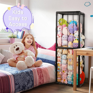 Soporte para soluciones de almacenamiento de animales de peluche Jaula de madera Zoo Plus Labubu bolsa monedero chupete Clip Mokoko y juguetes de peluche - Product Image 6