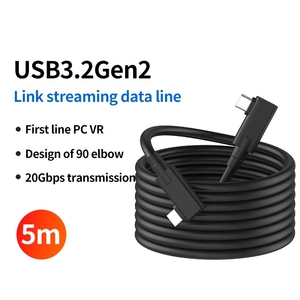 Câble de liaison pour accessoires PC VR USB3.1 10Gbps Type C à Type C câble à fibre optique de transfert de données pour <span class=keywords><strong>q</strong></span> 3 VR <span class=keywords><strong>link</strong></span> 5 m (16 ft) - Product Image 2