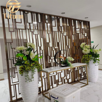 Panneaux métalliques de salon en acier inoxydable, taille personnalisée, panneaux décoratifs de luxe légers, vente en gros