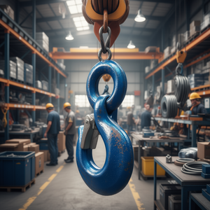 Ttake Eye <b>Hook</b> Carbon Steel C40 With Safety Lock Ce Certified Lifting And Anchoring Accessories - Product Image 3