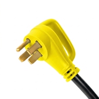 كابل طاقة 50 أمبير بـ 4 أسنان أصفر NEMA 14-50P إلى SS2 50R للاستخدام في المقطورات والكرفانات والمنازل المتنقلة