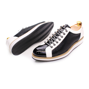 Alexbu — chaussures en cuir véritable pour homme, souliers de ville décontractés, Style européen, noires, blanches et brunes - Product Image 2
