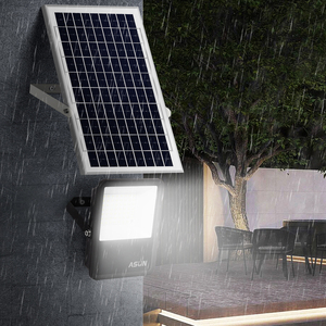 Faretto LED <span class=keywords><strong>Solare</strong></span> da Esterno IP66 5W 10W 15W, Luce di Proiezione LED <span class=keywords><strong>Solare</strong></span> con Pannello in Silicio Monocristallino - Product Image 1