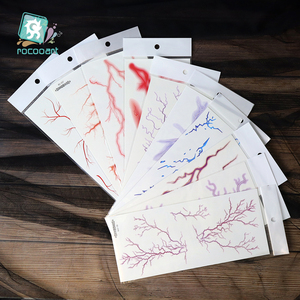 <span class=keywords><strong>Tatuajes</strong></span> Temporales Realistas para Cosplay, Halloween, Diseño <span class=keywords><strong>de</strong></span> Vasos Sanguíneos y Rayos, Diseños <span class=keywords><strong>de</strong></span> Arte Corporal, Nuevos <span class=keywords><strong>Tatuajes</strong></span> para Adultos, 2026 - Product Image 3