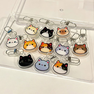 Custom Big Head Xiao Mao <b>Anime</b> Acrylic PVC <b>Keychain</b> High Quality UV Printing Fashion Trend Souvenir Couple Best Friend Schoolbag - Product Image 1