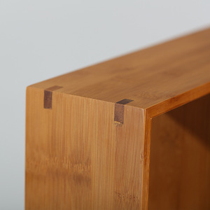 New Chinese Style Bamboo Desk Display Shelf Six And Nine Compartment Tea Set Storage Rack Teacup Holder - Product Image 3