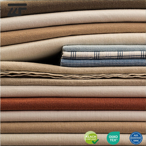 Tissu tissé 30% Lin 50% Viscose 20% Coton, Mélange Lin Viscose Coton, Textile Chanvre Coton pour Robes Chemises Pantalons - Product Image 1