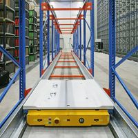 Système de rayonnage automatique en entrepôt Support de navette radio à palettes industrielles pour le stockage Matériau fer acier