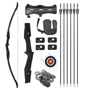 ZJFIT, práctica de tiro deportivo, tiro con arco, arco recto, 12 flechas de carbono mixtas, arco hacia abajo, arco de tiro de pesca - Product Image 1