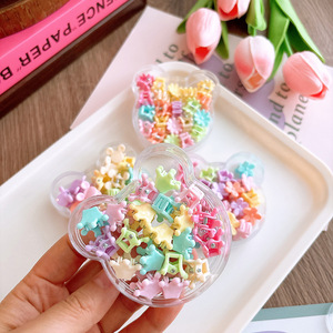 Groothandel 20 stuks kleurrijke plastic schattige mini 2cm haarclips schattige cartoon kleine haarclips voor kinderen meisjes feestartikelen - Product Image 5