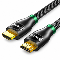 Câble HDMI 2.0 SAMZHE 4K60Hz HDR haute vitesse plaqué or, tressé en nylon, blindé 4 couches, mâle-mâle pour TV, moniteur, ordinateur portable