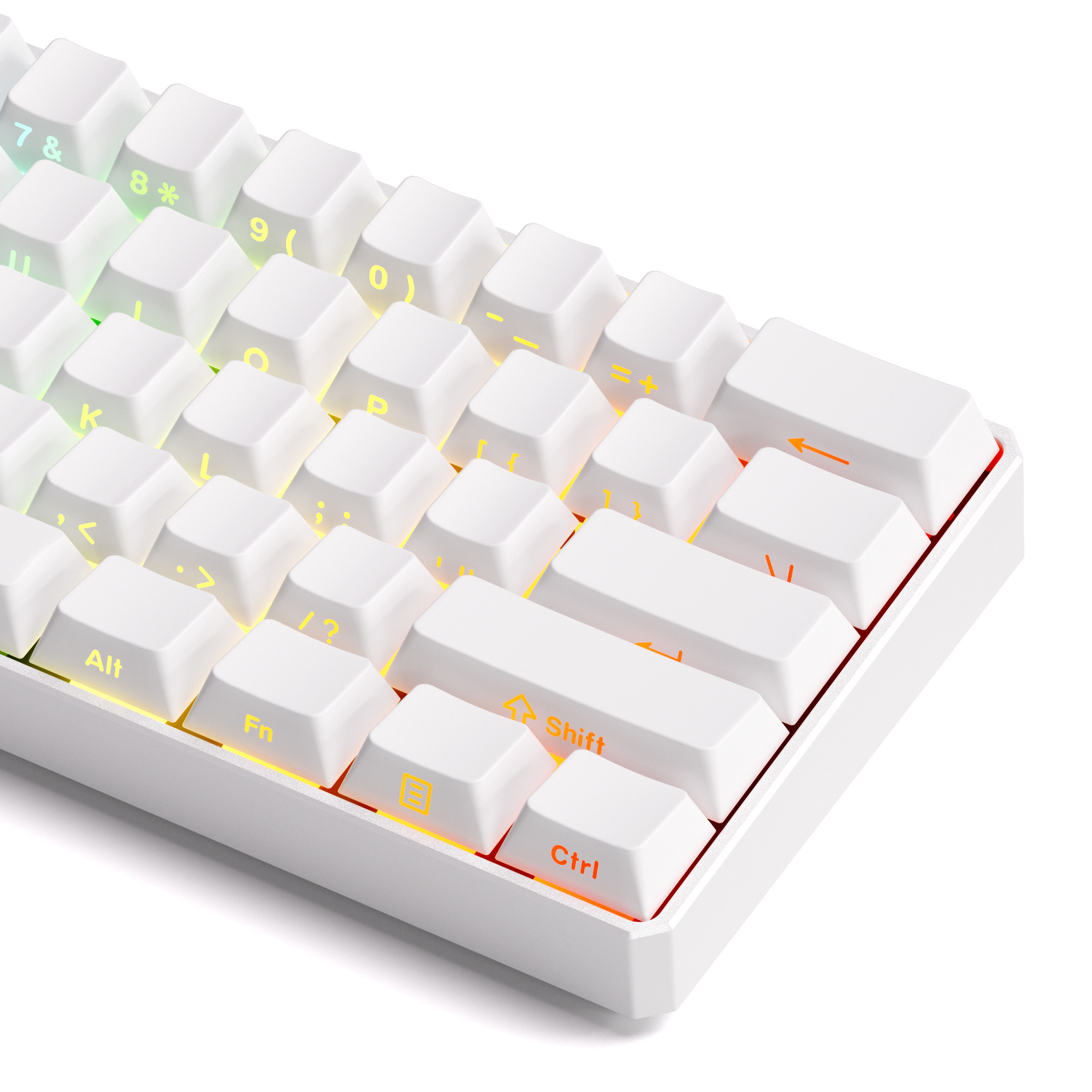 AKKO FUN60 Ultra TMR/HE 60% White Colour Gaming Keyboard