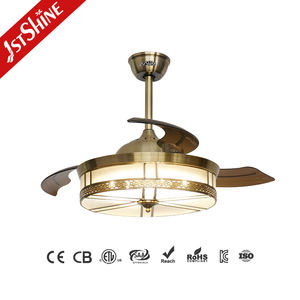 Ventilador <span class=keywords><strong>de</strong></span> techo con luces LED, ventilador <span class=keywords><strong>de</strong></span> techo con motor <span class=keywords><strong>de</strong></span> CC <span class=keywords><strong>de</strong></span> cobre puro, ahorro <span class=keywords><strong>de</strong></span> energía con cuchillas ocultos, 1 unidad - Product Image 3