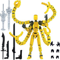 Figur Aksi Robot Mini Kustom Model Boneka Dummy Robot Multi-sendi yang Dapat Digerakkan Mainan Figur Aksi Cetak 3D untuk Anak-anak