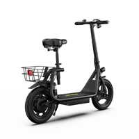 APEFOX C14 Scooter Eléctrico Plegable con Asiento y Cesta de Carga, Neumático Inflable de 14 Pulgadas, Scooter para Adultos, Stock Local en la UE