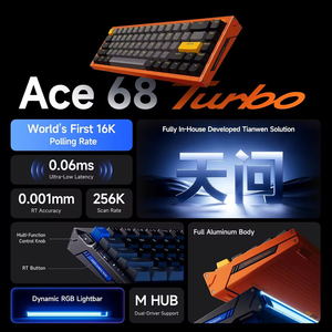 Clavier de jeu filaire MCHOSE Ace68 Turbo, clavier à effet magnétique Hall, clavier mécanique RGB à commutation à chaud pour FPS Esports - Product Image 6