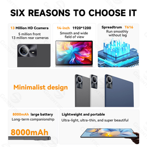 Tablet GSA14 de 14 Pulgadas y Alta Resolución 2026, Android 13, 6+128GB, 1920*1200, Batería Grande de 10000 mAh, WIFI, 4G, Tablet PC Empresarial - Product Image 5